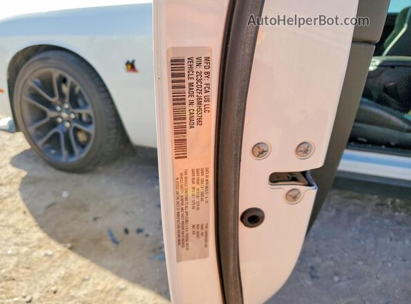 2C3CDZFJ6MH537662 2021 DODGE CHALLENGER White Widok komory silnika