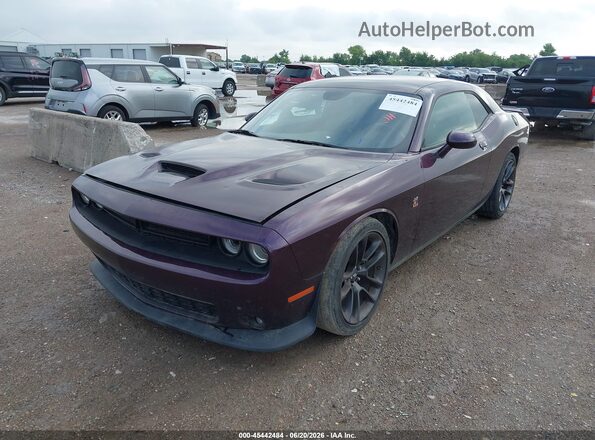 2C3CDZFJ6MH623974 2021 DODGE CHALLENGER Purple Przód lewy