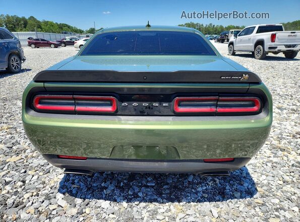 2C3CDZFJ6PH505430 2023 DODGE CHALLENGER Green Вид ззаду