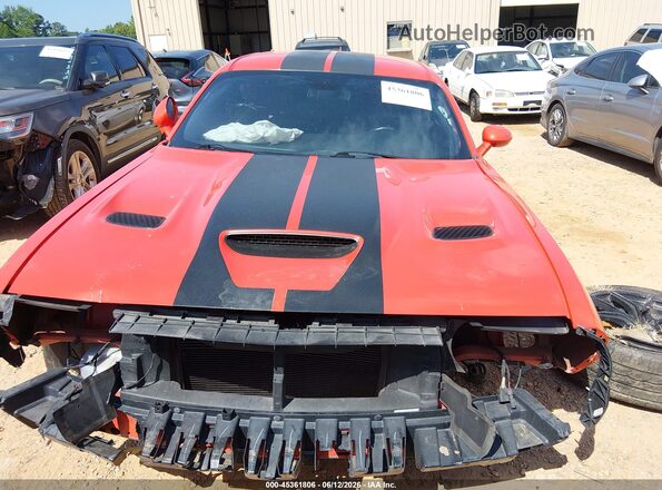 2C3CDZFJ7KH532144 2019 DODGE CHALLENGER Orange უკანა სალონის ხედი
