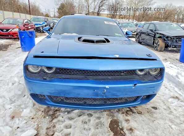 2C3CDZFJ7MH603040 2021 DODGE CHALLENGER Blue Vista frontal