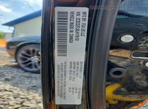 2C3CDZFJ8LH176191 2020 DODGE CHALLENGER Черный Вид подкапотного пространства