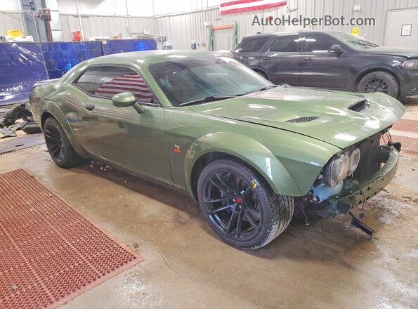 2C3CDZFJ9LH222756 2020 DODGE CHALLENGER Green Przód prawy