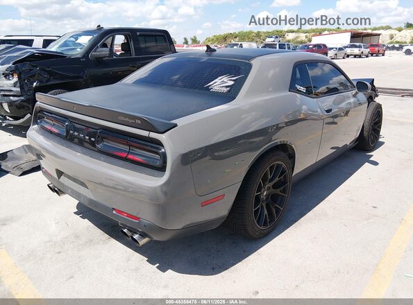 2C3CDZFJXJH124123 2018 DODGE CHALLENGER Gray Задня права чверть