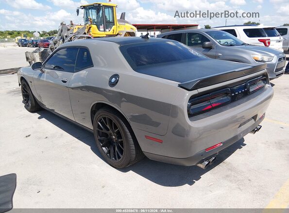 2C3CDZFJXJH124123 2018 DODGE CHALLENGER Gray Задня ліва чверть