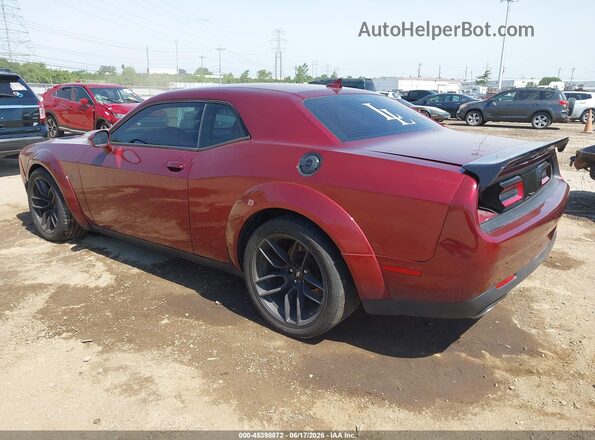 2C3CDZFJXKH712766 2019 DODGE CHALLENGER Maroon Trasero izquierdo