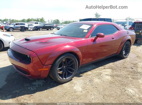 2C3CDZFJXKH712766 2019 DODGE CHALLENGER Maroon Vista tres cuartos delantera izquierda