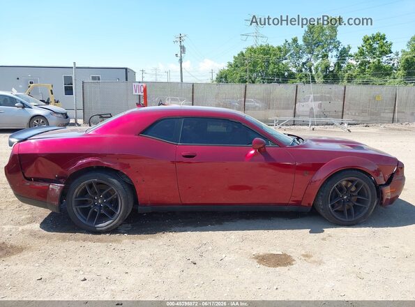 2C3CDZFJXKH712766 2019 DODGE CHALLENGER Maroon Vista interior trasera