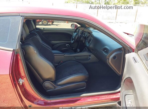 2C3CDZFJXKH712766 2019 DODGE CHALLENGER Maroon Vista interior delantera