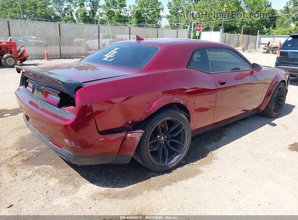 2C3CDZFJXKH712766 2019 DODGE CHALLENGER Maroon Trasero derecho