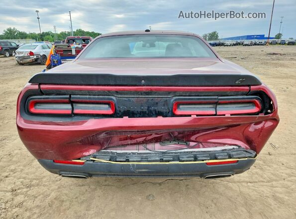 2C3CDZGG0LH146752 2020 DODGE CHALLENGER Бордовый Вид сзади