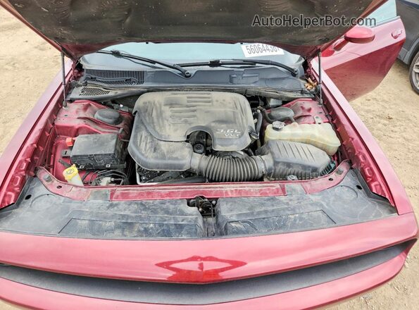 2C3CDZGG0LH146752 2020 DODGE CHALLENGER Бордовый Вид задней части салона