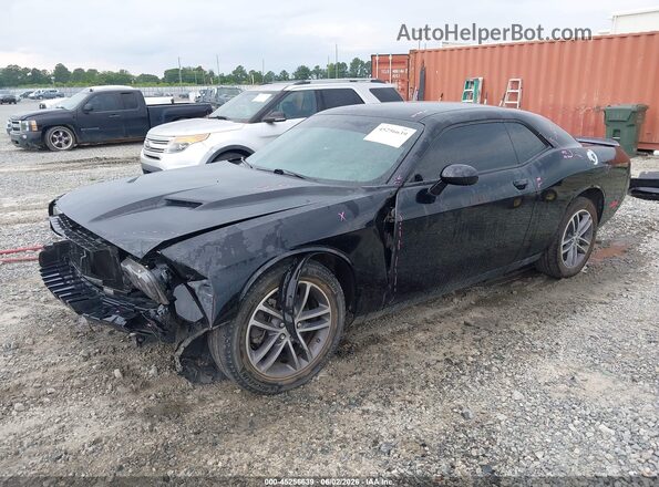 2C3CDZGG1KH759932 2019 DODGE CHALLENGER Черный Передняя левая четверть
