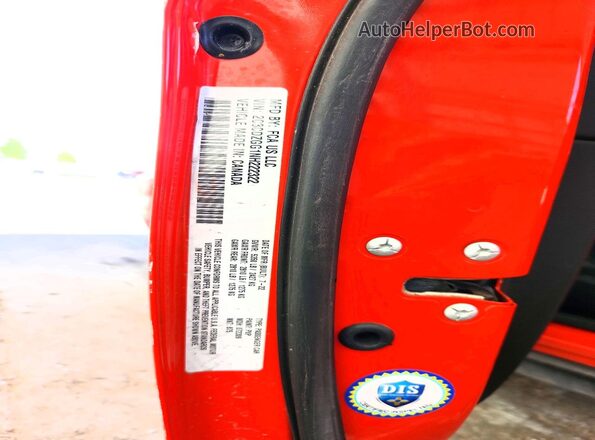 2C3CDZGG1NH222322 2022 DODGE CHALLENGER Красный Вид подкапотного пространства