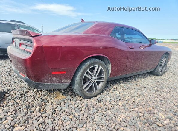 2C3CDZGG6KH612490 2019 DODGE CHALLENGER Maroon Rear right