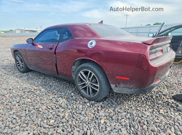 2C3CDZGG6KH612490 2019 DODGE CHALLENGER Maroon Rear left