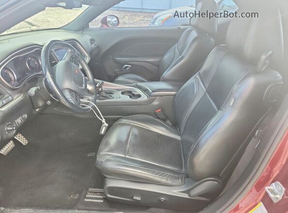 2C3CDZGG6KH612490 2019 DODGE CHALLENGER Maroon Front interior view