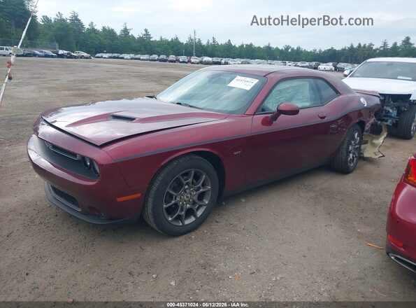 2C3CDZGG7HH641344 2017 DODGE CHALLENGER Красный Передняя левая четверть