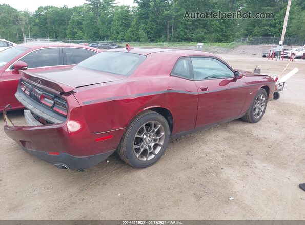 2C3CDZGG7HH641344 2017 DODGE CHALLENGER Красный Задняя правая четверть