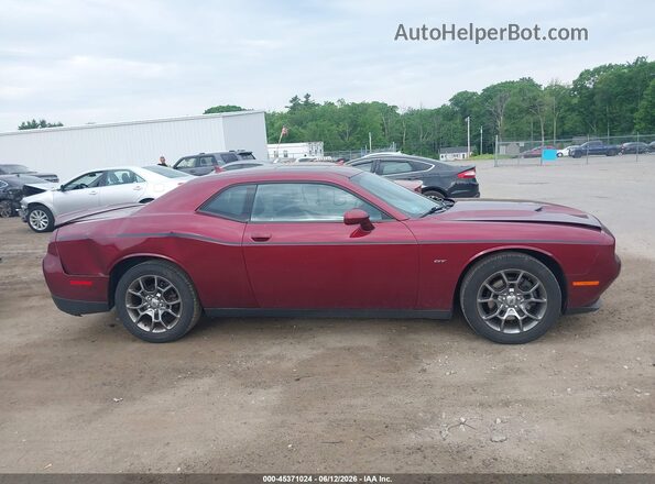 2C3CDZGG7HH641344 2017 DODGE CHALLENGER Красный Вид задней части салона
