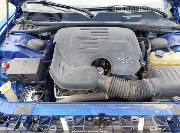 2C3CDZGG8JH256672 2018 DODGE CHALLENGER Blue Rear view