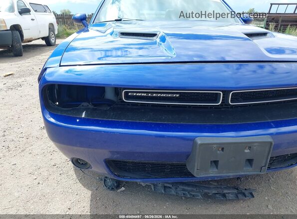 2C3CDZGG8JH256672 2018 DODGE CHALLENGER Blue Instrument cluster view