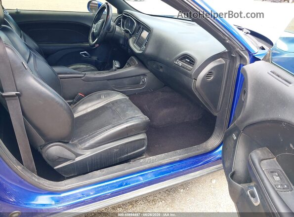 2C3CDZGG8JH256672 2018 DODGE CHALLENGER Blue Front interior view