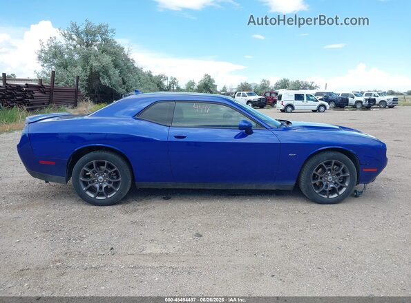 2C3CDZGG8JH256672 2018 DODGE CHALLENGER Blue 360 interior view