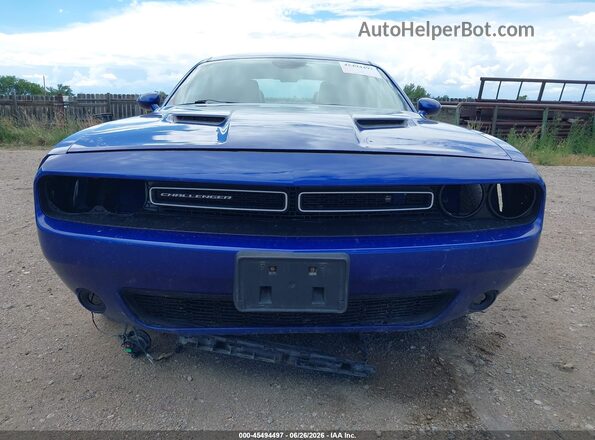 2C3CDZGG8JH256672 2018 DODGE CHALLENGER Blue Rear interior view