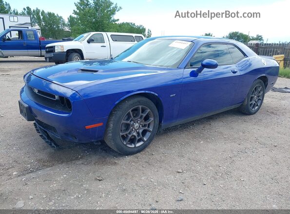 2C3CDZGG8JH256672 2018 DODGE CHALLENGER Blue Front left