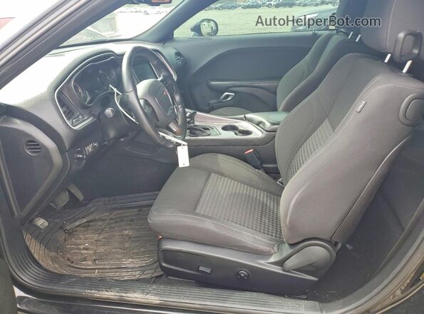 2C3CDZGG9KH683585 2019 DODGE CHALLENGER Black Widok wnętrza z przodu