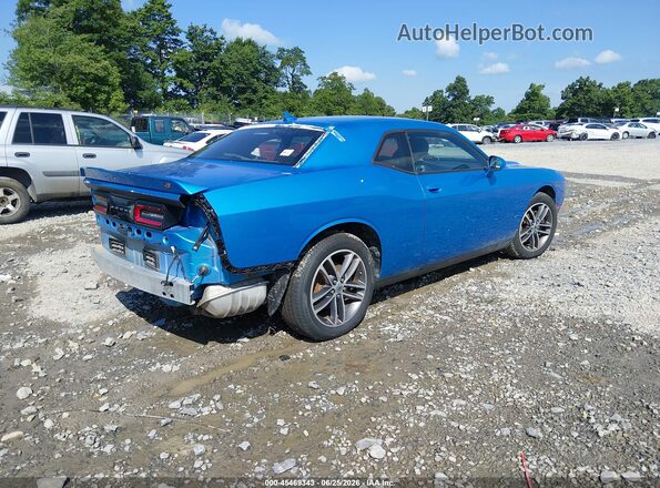 2C3CDZGGXKH699987 2019 DODGE CHALLENGER Синий Задняя правая четверть