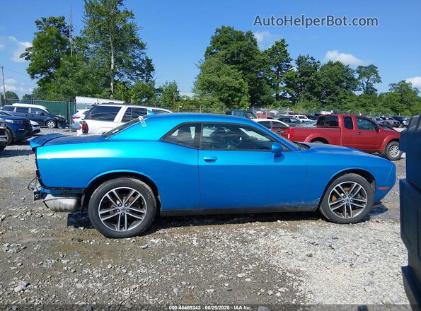 2C3CDZGGXKH699987 2019 DODGE CHALLENGER Синий Панорамный вид салона 360°
