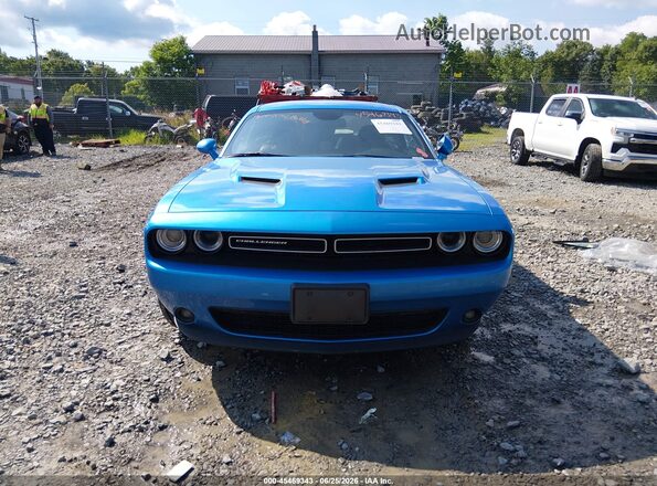 2C3CDZGGXKH699987 2019 DODGE CHALLENGER Синий Вид задней части салона