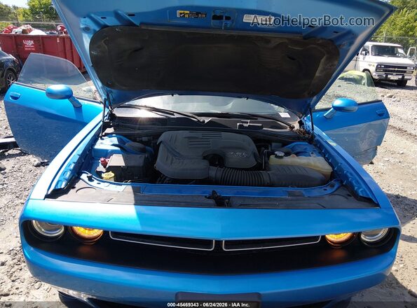2C3CDZGGXKH699987 2019 DODGE CHALLENGER Синий Вид сзади