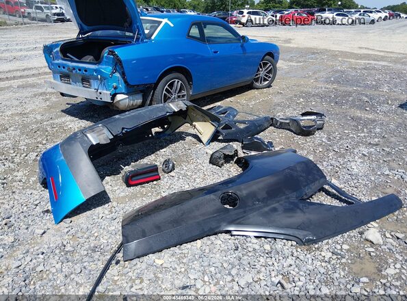2C3CDZGGXKH699987 2019 DODGE CHALLENGER Синий Вид щитка приборов