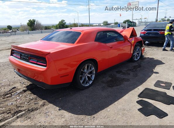2C3CDZJG0NH168763 2022 DODGE CHALLENGER Orange უკანა მარჯვენა