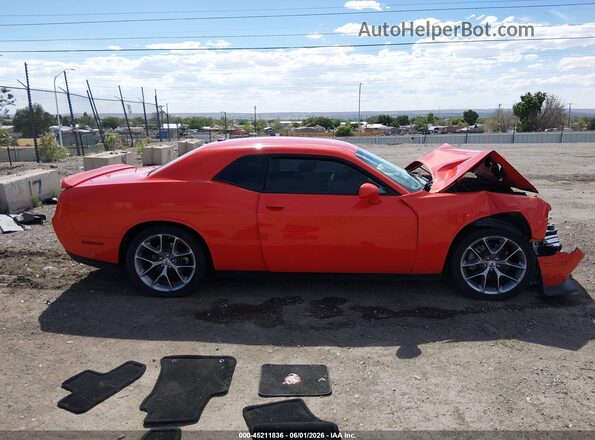 2C3CDZJG0NH168763 2022 DODGE CHALLENGER Orange უკანა სალონის ხედი