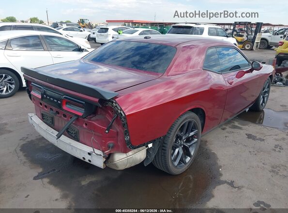 2C3CDZJG1KH504335 2019 DODGE CHALLENGER Красный Задняя правая четверть