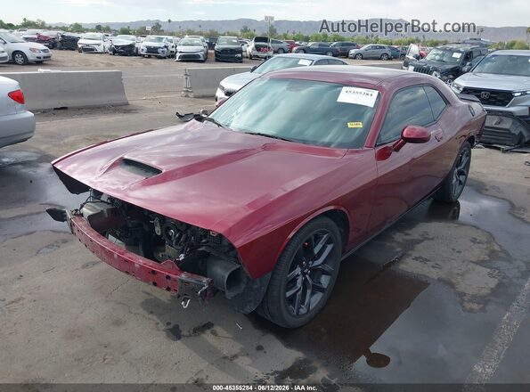 2C3CDZJG1KH504335 2019 DODGE CHALLENGER Красный Передняя левая четверть