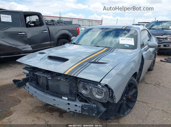 2C3CDZJG3NH215090 2022 DODGE CHALLENGER Gray Front left