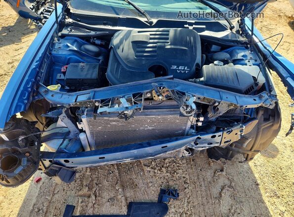 2C3CDZJG4MH521441 2021 DODGE CHALLENGER Blue Vista interior trasera