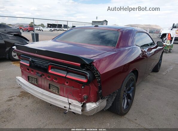 2C3CDZJG5PH621312 2023 DODGE CHALLENGER Maroon უკანა მარჯვენა