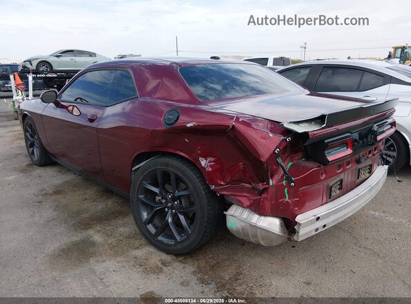 2C3CDZJG5PH621312 2023 DODGE CHALLENGER Maroon უკანა მარცხენა