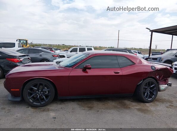 2C3CDZJG5PH621312 2023 DODGE CHALLENGER Maroon უკანა სალონის ხედი