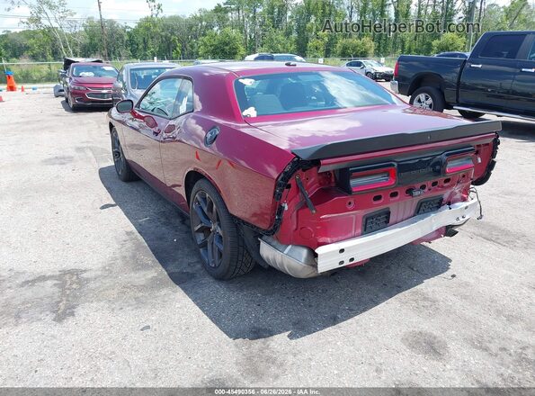 2C3CDZJG6LH218594 2020 DODGE CHALLENGER Burgundy Trasero izquierdo