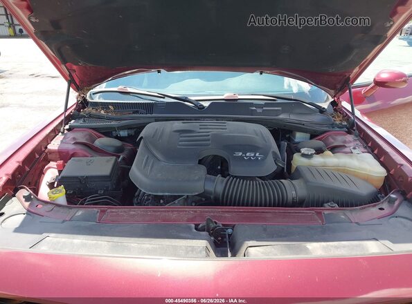 2C3CDZJG6LH218594 2020 DODGE CHALLENGER Burgundy Vista trasera