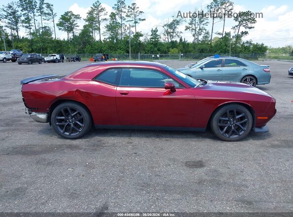 2C3CDZJG6LH218594 2020 DODGE CHALLENGER Burgundy Vista interior trasera
