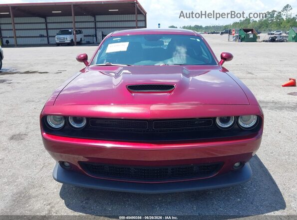 2C3CDZJG6LH218594 2020 DODGE CHALLENGER Burgundy Vista del cuadro de instrumentos