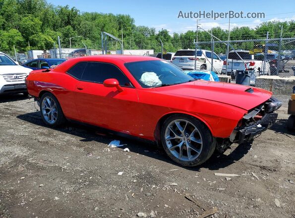 2C3CDZJG7NH159655 2022 DODGE CHALLENGER Красный Передняя правая четверть